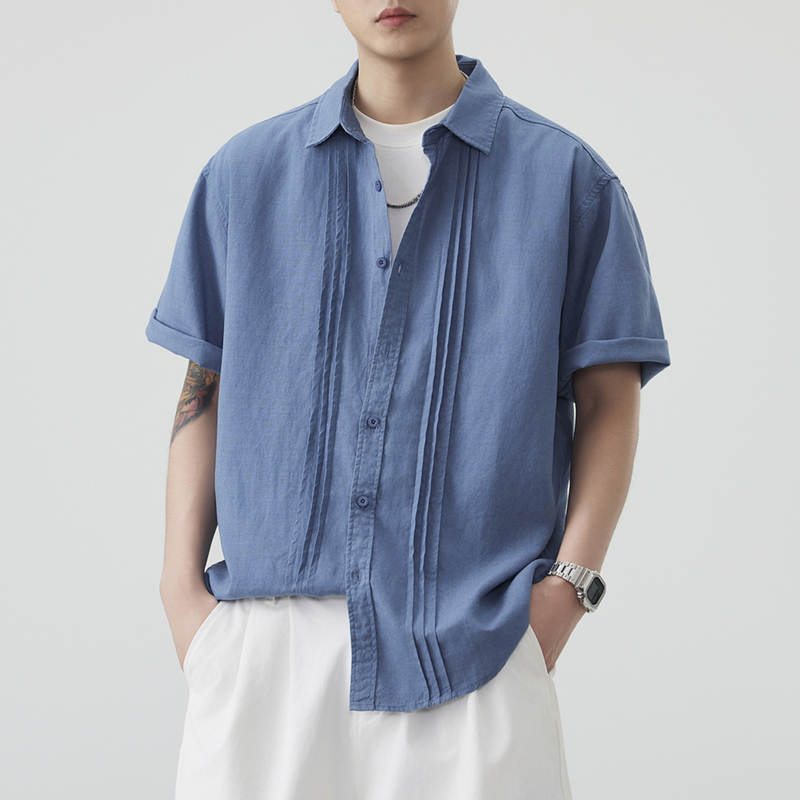 Summer Clothing Old Money - Camisa de Manga Corta para Hombre,