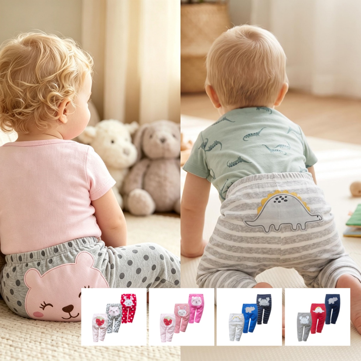 Summer Clothing Baby Boy - Paquete de 3 Pantalones Harem de