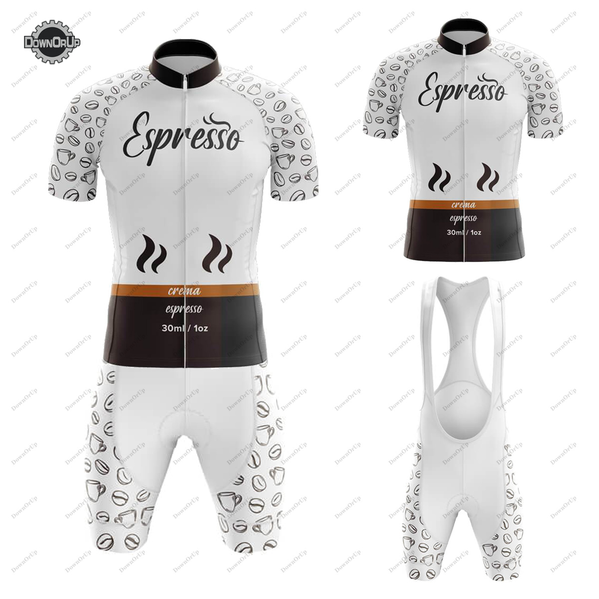 Summer Clothing List - Conjunto de Jersey de ciclismo Espresso