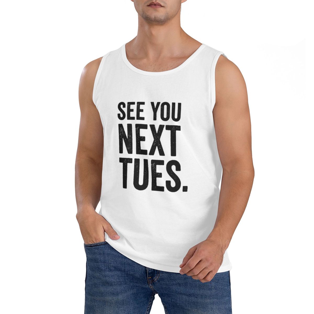 Summer Clothing Next - Camiseta sin mangas 100% algodón para