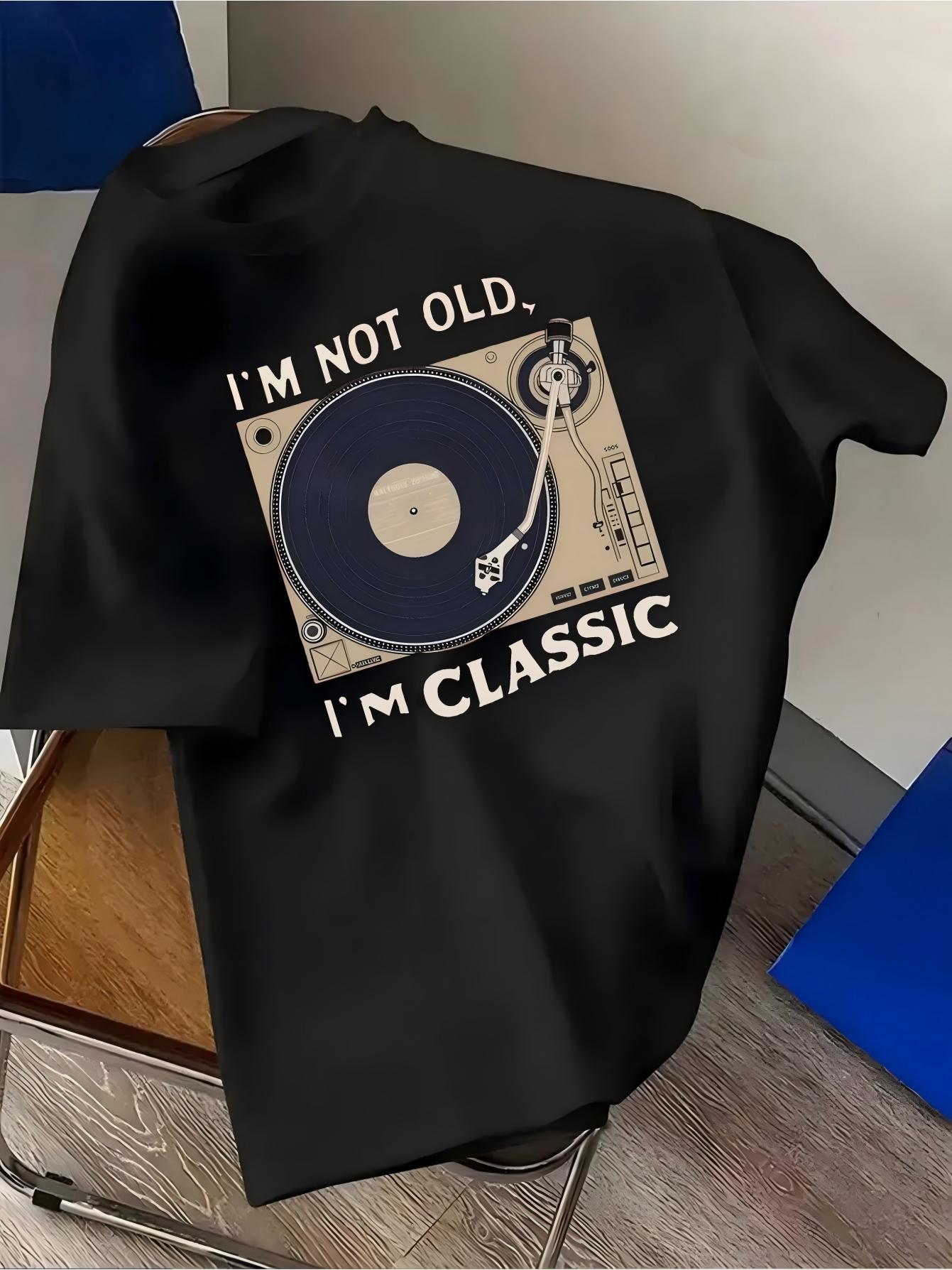 Summer Clothing Old Money - Camiseta Vintage con Diseño de Tocadiscos,