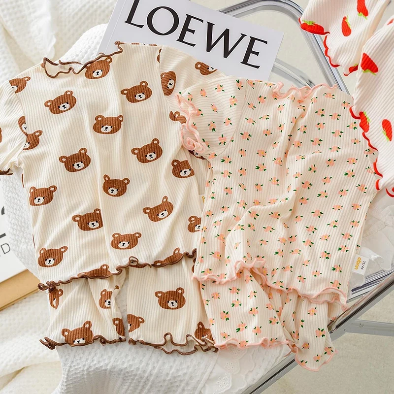 Summer Clothing Baby Boy - Conjunto de pijama informal de algodón