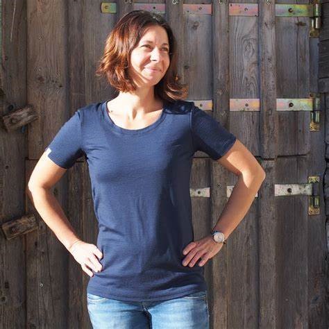 Summer Clothing Next - Camiseta de lana merina para mujer,