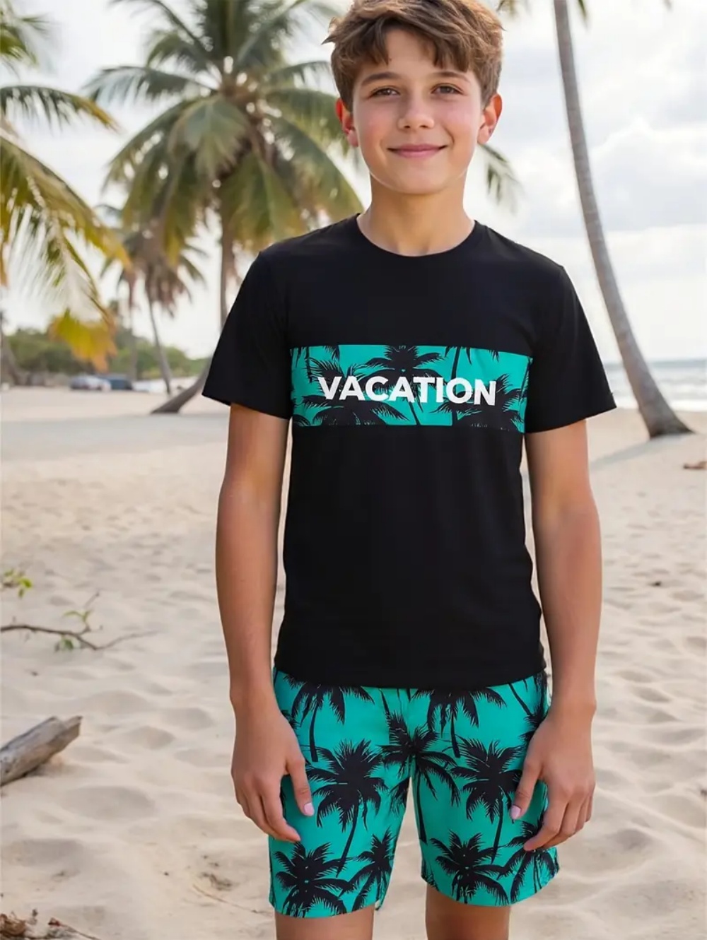 Summer Clothing List - Conjuntos hawaianos para niños, traje informal