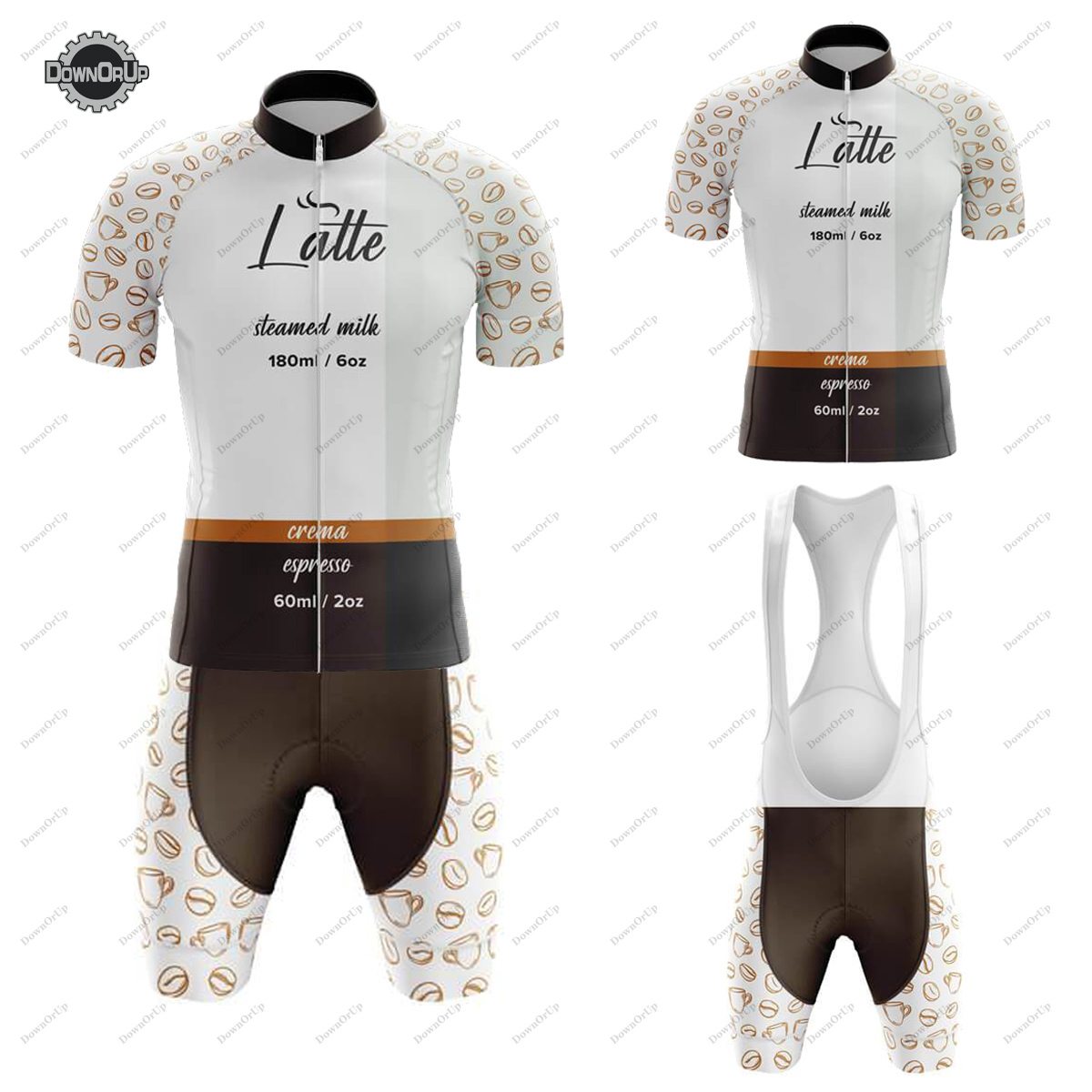 Summer Clothing List - Conjunto de Jersey de ciclismo Latte