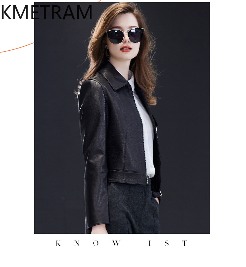 Chaqueta de cuero genuino para - Quality Summer Clothing For Women reseña y precio