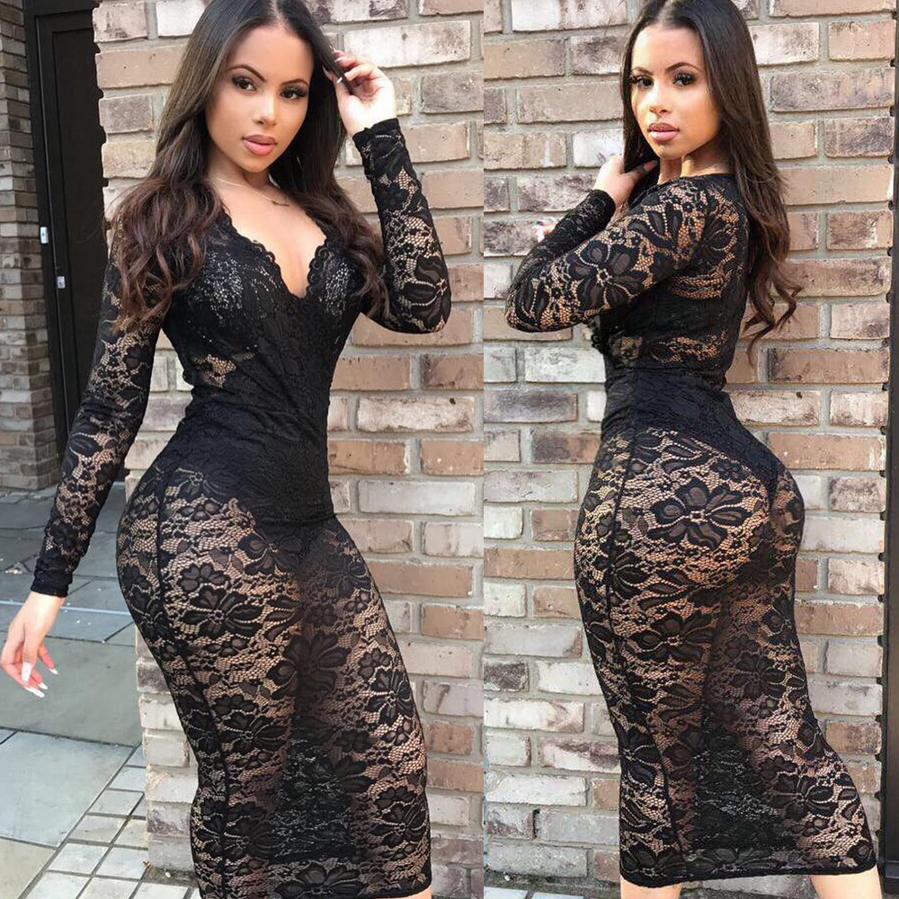 Vestido de encaje sexy con cue - Summer Clothing List reseña y precio