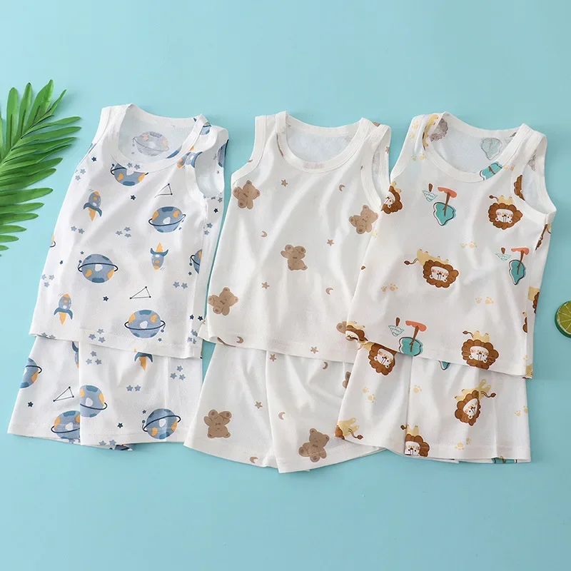 Conjunto de Chaleco de Bambú y - Summer Clothing Baby Boy reseña y precio