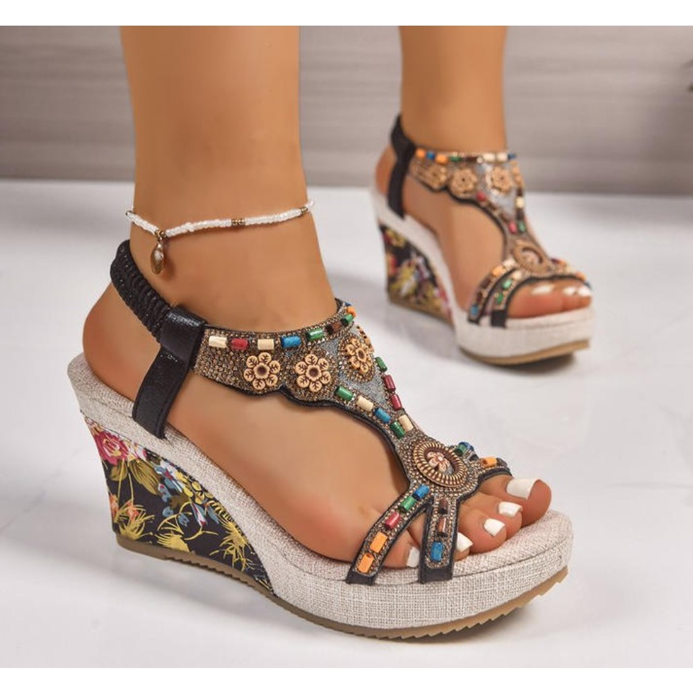 Sandalias de Plataforma con Cu - Summer Clothing Stores reseña y precio