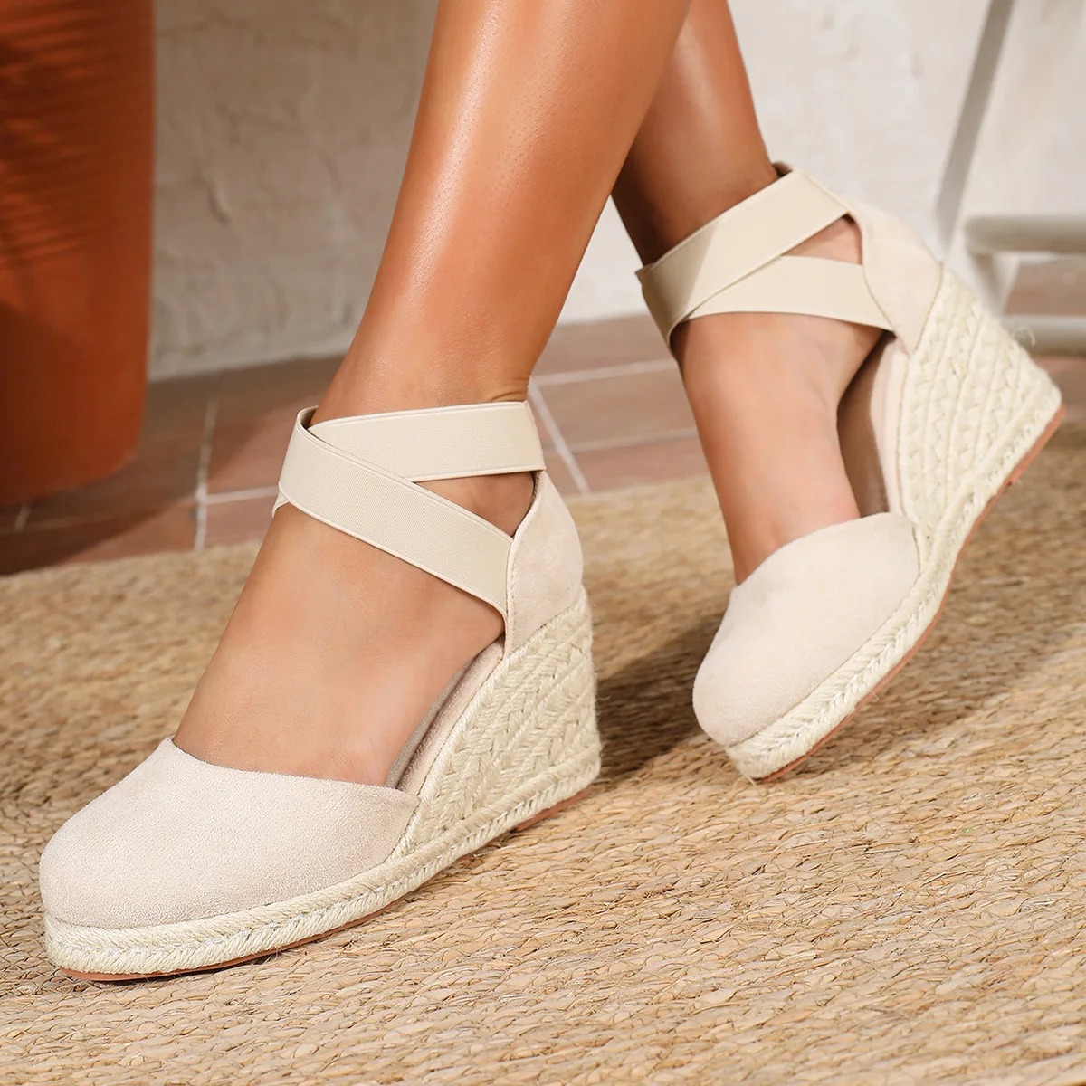 Sandalias de cuña tipo alparga - Espadrille Sandal Women reseña y precio