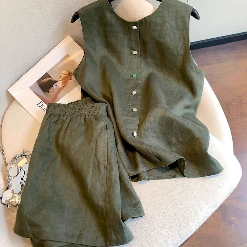 Conjuntos de Shorts Estilo Old - Summer Clothing Old Money reseña y precio