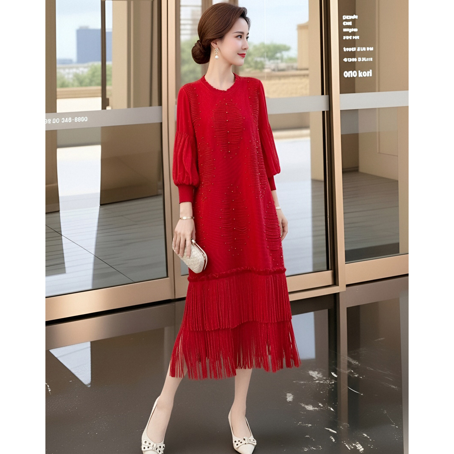 Falda con Borlas Estilo Miyake - Summer Clothing Resort reseña y precio