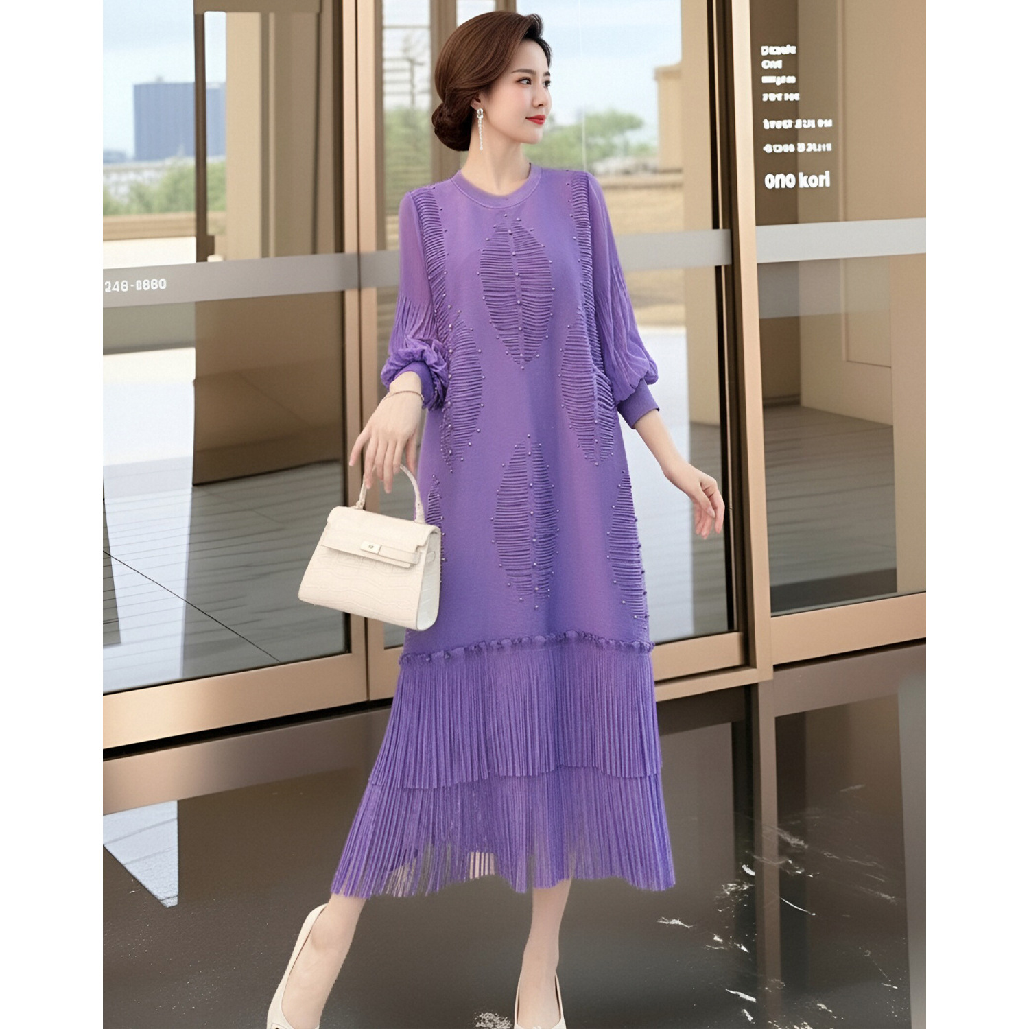 Falda con Borlas Estilo Miyake - Summer Clothing Resort reseña y precio