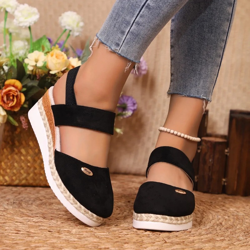 Sandalias de cuña cerradas par - Espadrille Sandal Women reseña y precio