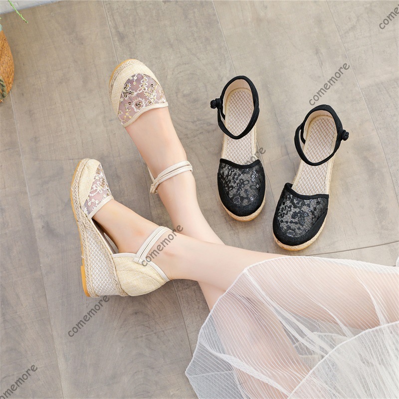 Sandalias de cuña de esparto c - Espadrille Sandal Women reseña y precio