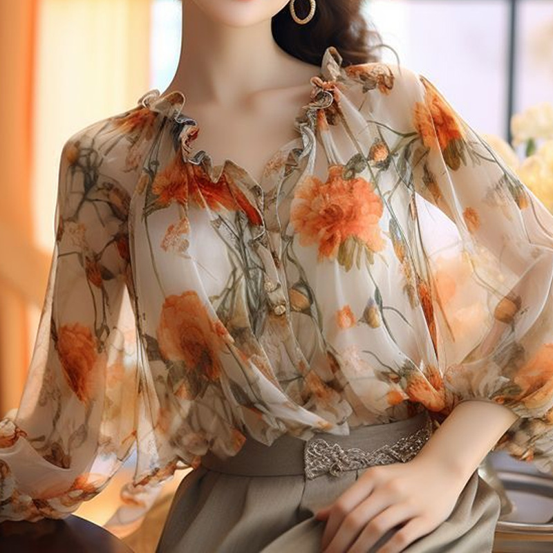 Tops florales para mujer, jers - Summer Clothing Young Women reseña y precio